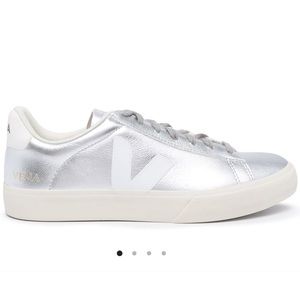 VEJA Campo Chromefree Sneakers in Silver White